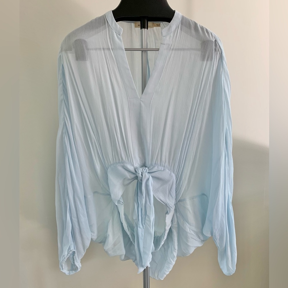 Millibon USA Batwing Sleeve Drop Tail Top